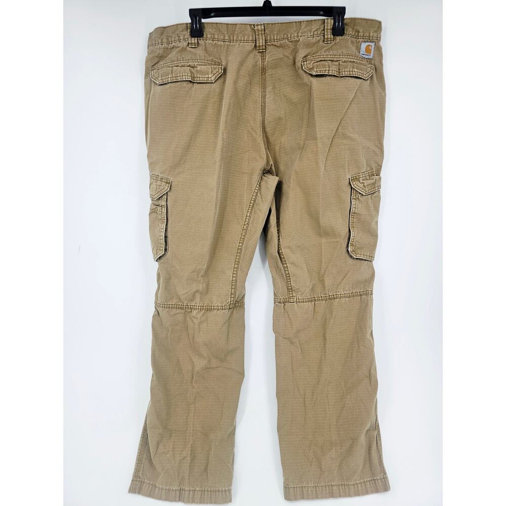 CARHARTT Force Tappen Relaxed Fit Cargo utility Work Pant Yukon Tan 46 x32 3768 - Picture 3 of 11